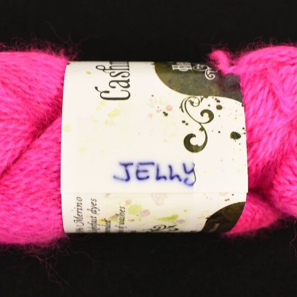 Hedgehog Fibres Cashmere Merino Yarn Hand-Dyed Cashmere Merino Jelly Color - Picture 4 of 4